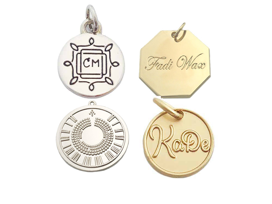 Luxury metal tags for jewelry