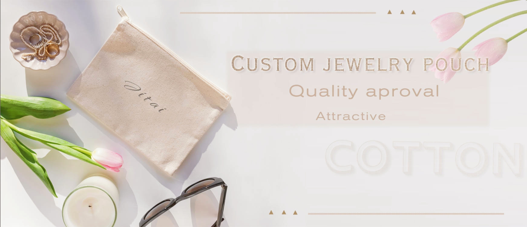 cotton jewelry bag