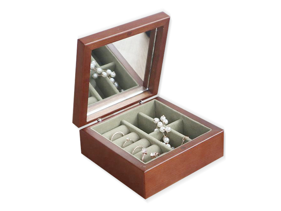 JWB040 mirror wood box for jewelr