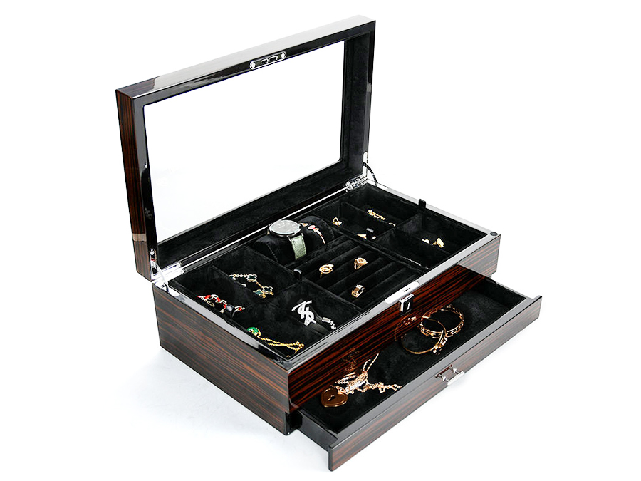JWB044 wood jewelry box with draw