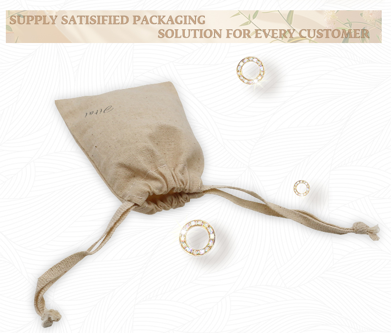 JPD059 drawstring jewelry linen bags