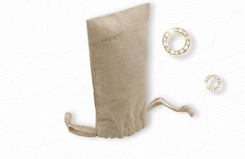 JPD059 drawstring jewelry linen bags