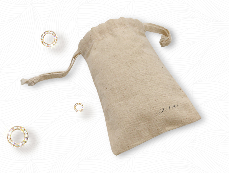 JPD059 drawstring jewelry linen bags