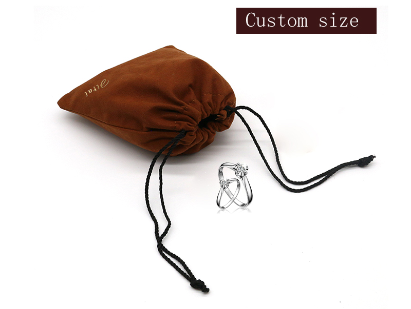 JPD062 custom logo drawstring jewelry bags