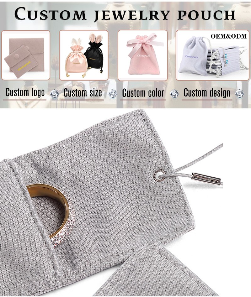 JPF008 small cotton jewelry bags