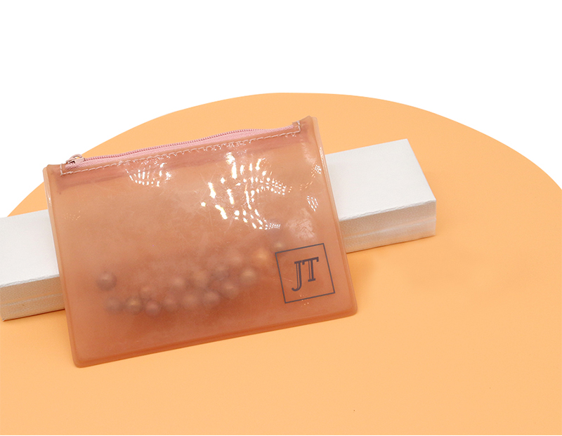 JPZ008 small zip clear bag hole jewelry