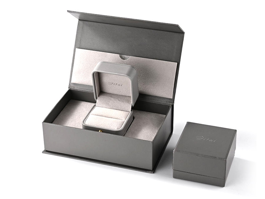 JPB068 Luxurious grey jewelry box