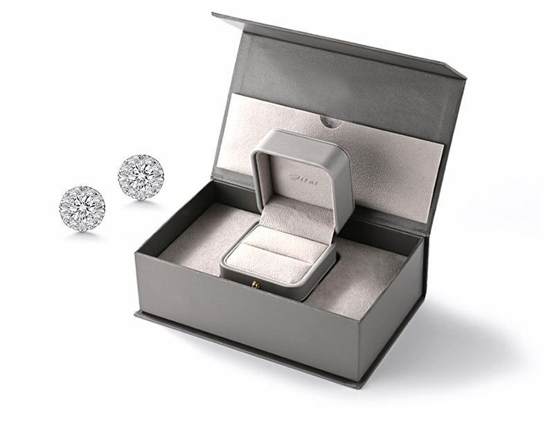 JPB068 Luxurious grey jewelry boxes