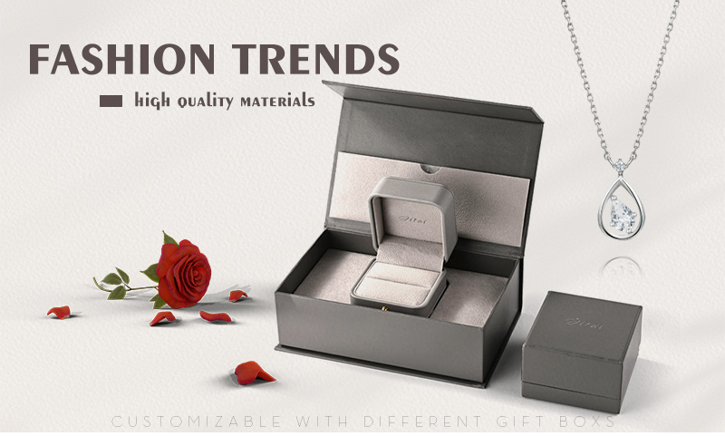 JPB068 Luxurious grey jewelry boxes