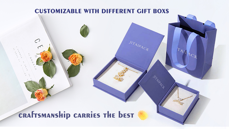 JFB041 CMYK print flap box for jewelry