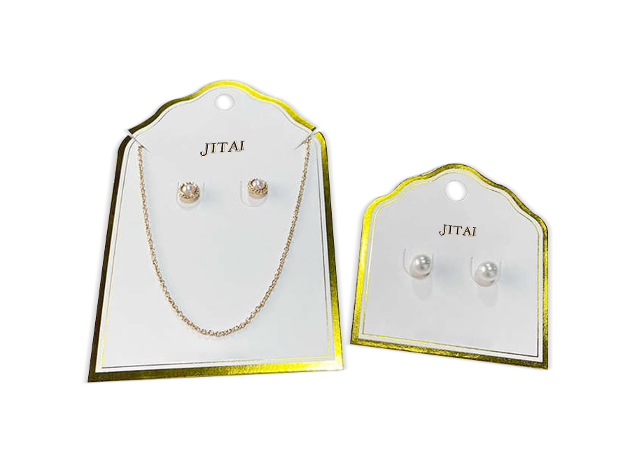 JTC018 gold logo jewelry card