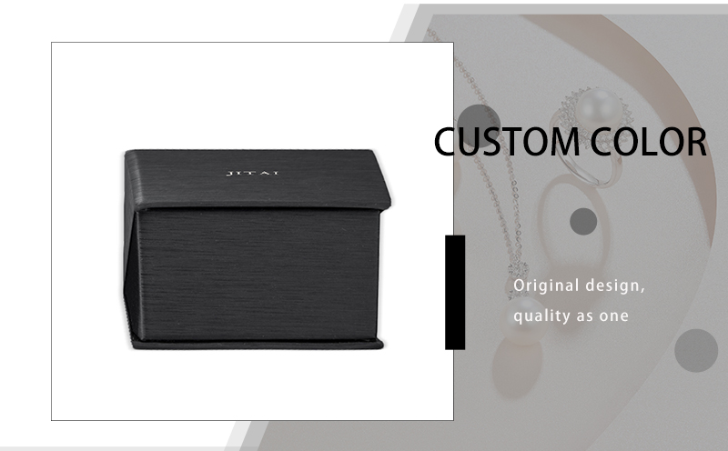 JFB042-3 black leatherette jewelry box