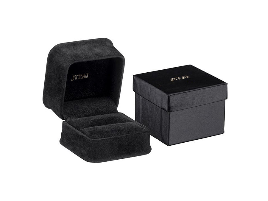 JPB125-1 black velvet ring box