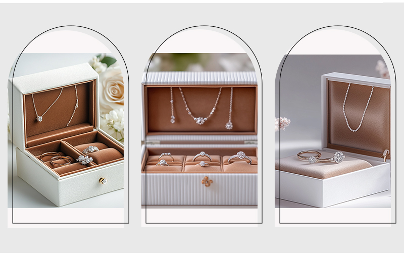 JPB128-2 luxury black jewellery boxes