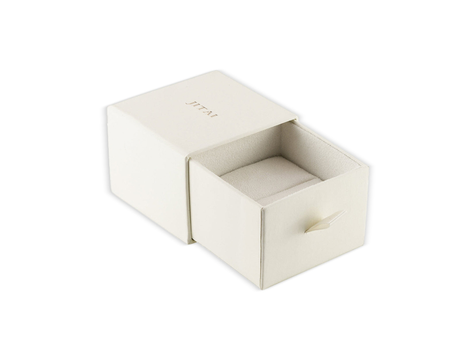 JDB037-5 beige ring jewelry box