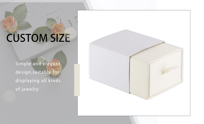 JDB037-5 beige ring jewelry box