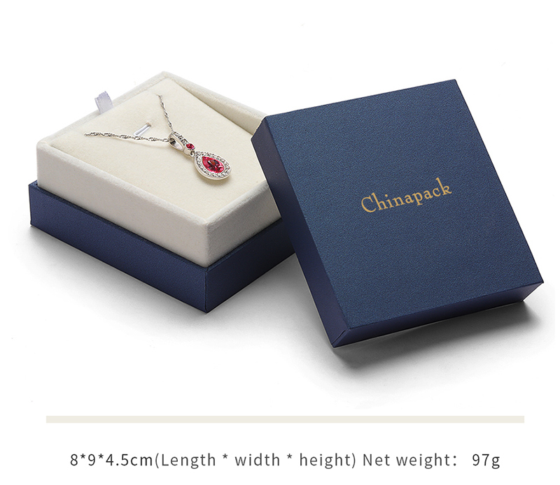 JTB010 dark blue jewellery packaging