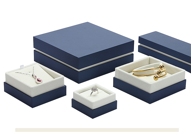 JTB010 dark blue jewellery packaging